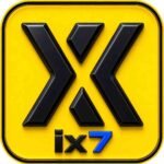ix7 Game app download and login screen with latest APK, registration, bonus, and gaming features